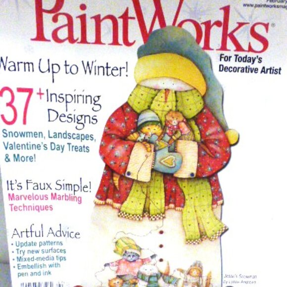 4 PAINT WORKS Magazine CRAFT Projects Christmas Painting Craft - Picture 6 of 16